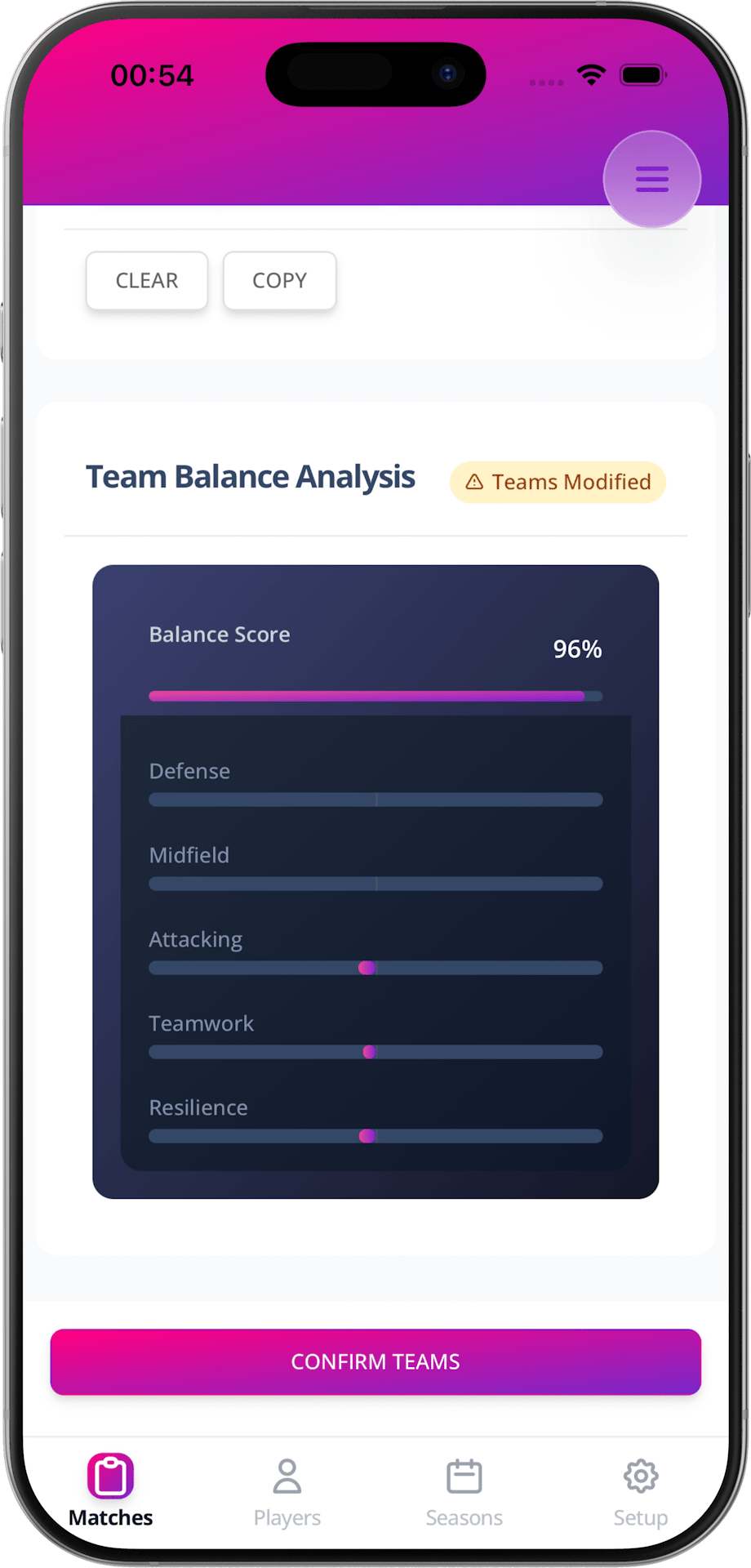 AI team balancer for small-sided football – balanced 5-a-side teams in Capo